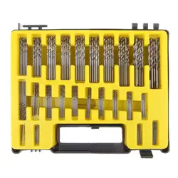 Kit di punte per trapano Mini Twist da 150 pezzi 0.4mm-3.2 Set di fori per apertura di scatole per trapano piccolo per la lavorazione del legno Set di punte per trapano HSS in plastica e alluminio