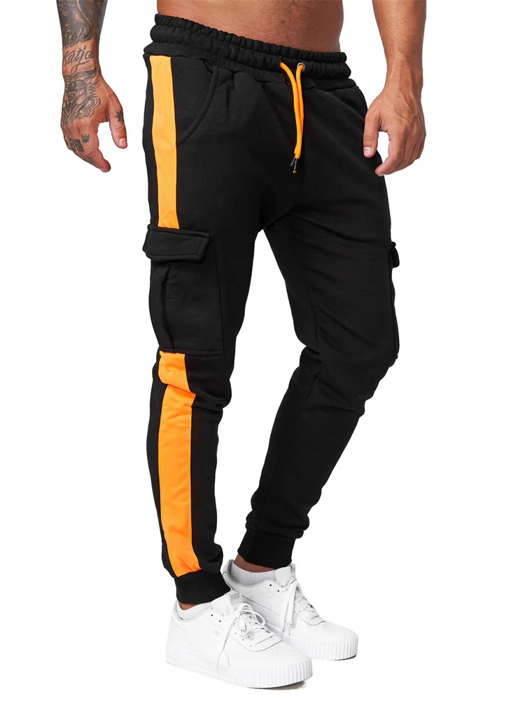 

Men's Casual Fce Lined Work Trousers Multi ket Thiened Long Pants Straight Leg Cuffed Summer Youth Vitali Sle