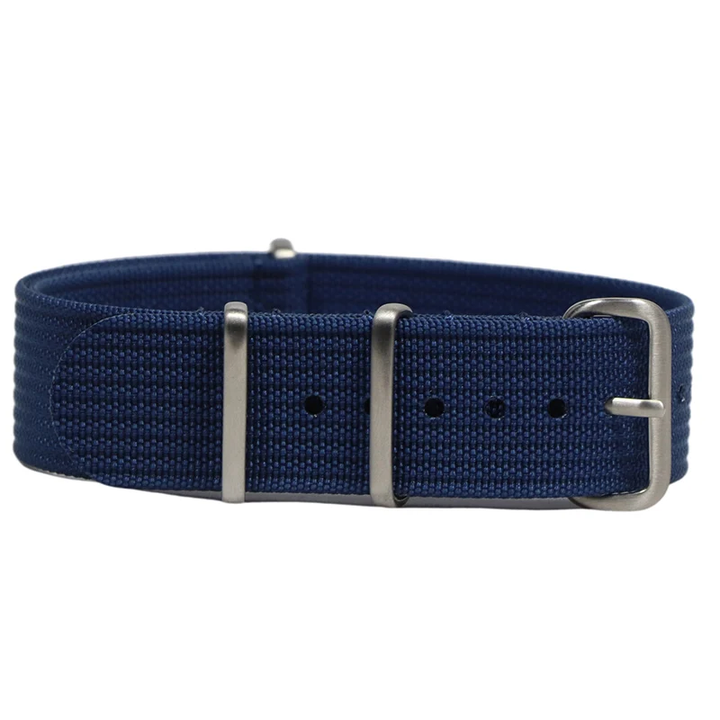 Nova cinta de náilon com nervuras 18mm 20mm 22mm correias de relógio de náilon trança balístico tecido pulseira acessórios para militar assistir