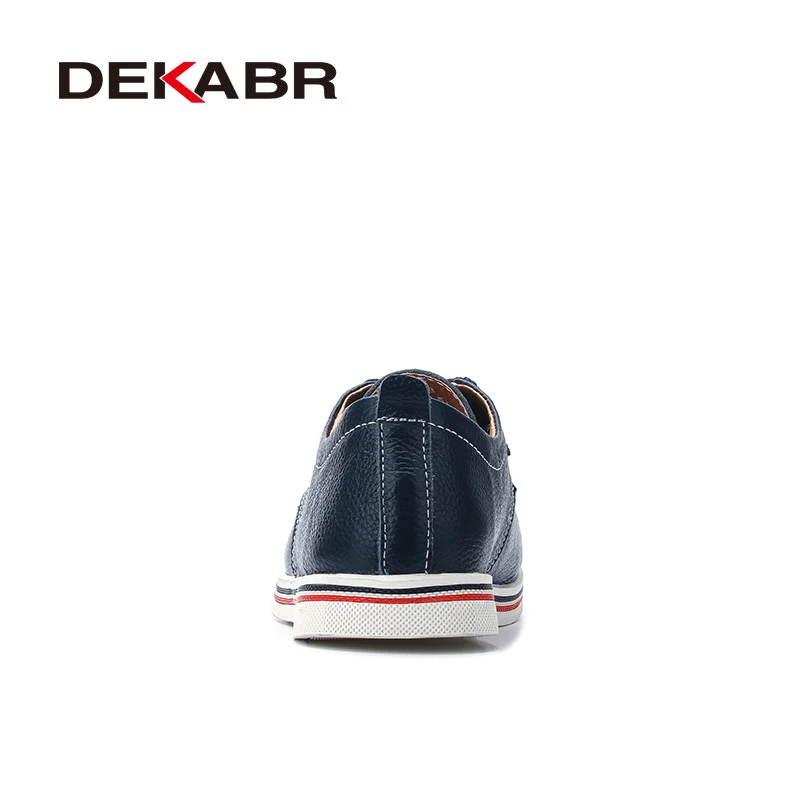 DEKABR Size 38~47 Men Casual Shoes Breathable Sneakers Fashion Masculino Genuine Leather Shoes Zapatos Hombre Sapatos Men Shoes