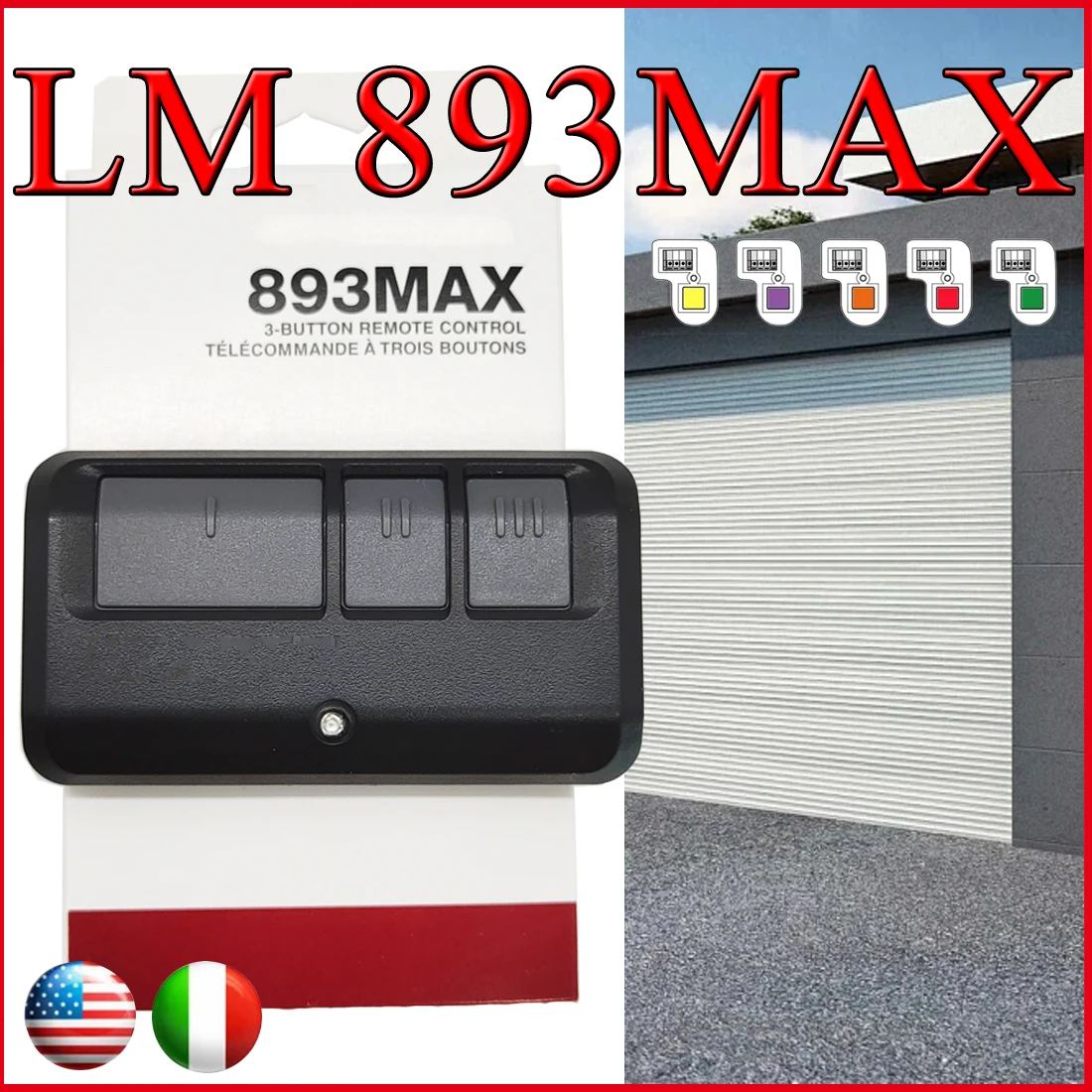 LiftMaster 893MAX 893LM 891LM 373LM 371LM 973LM 971LM 91LM Controls for Electric Gate 310MHz 315MHz 390MHz Garage Door Opener