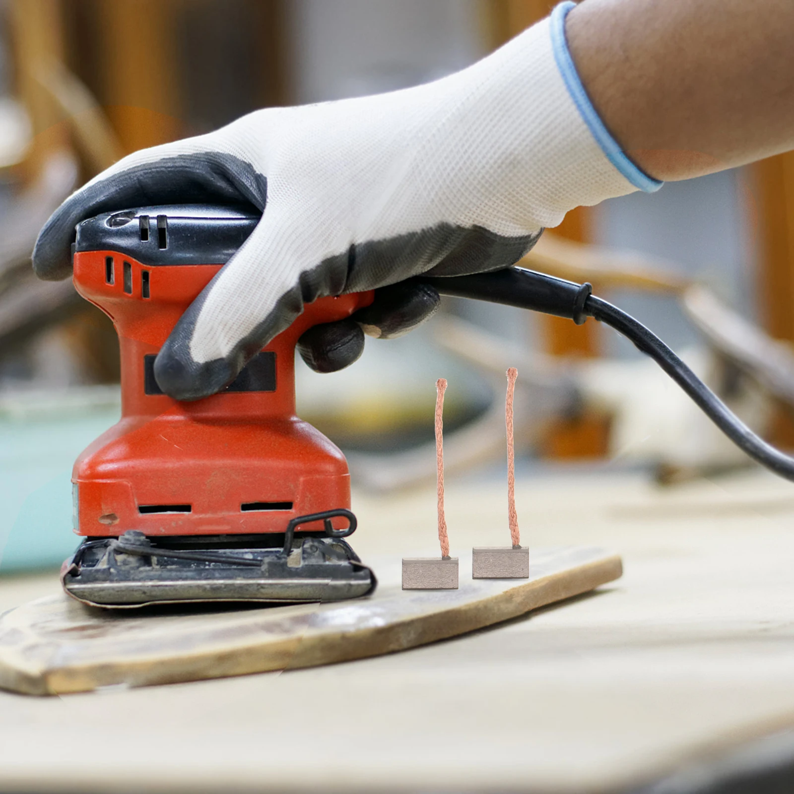 

4pcs Copper Carbon Brush for Electric Motor Tools Pump Carbon Brushes Replacement Component Electric Tool Motor