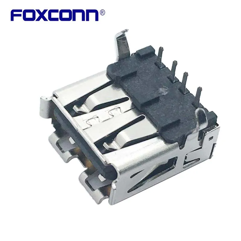 Foxconn UB1112C-4R1-4F Matrixes USB2.0 90องศาเท้าเคาน์เตอร์ปากซ็อกเก็ต