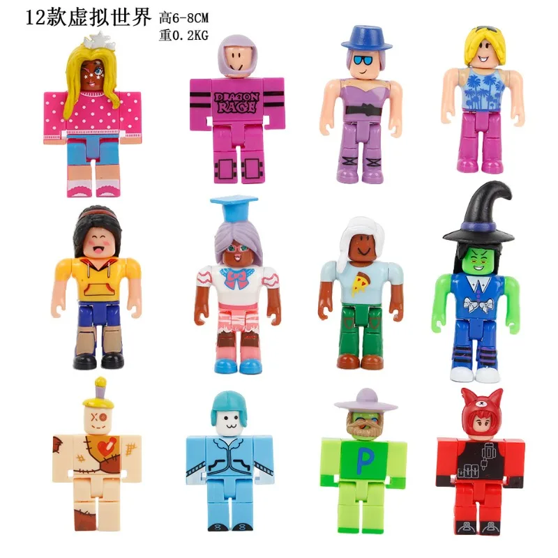 Roblox أنيمي الكرتون لطيف الإبداعية الطرفية الفتيان والفتيات الحب تجميعها لعبة غرفة الديكور المورد 7.5 سنتيمتر 24 قطعة/المجموعة #4