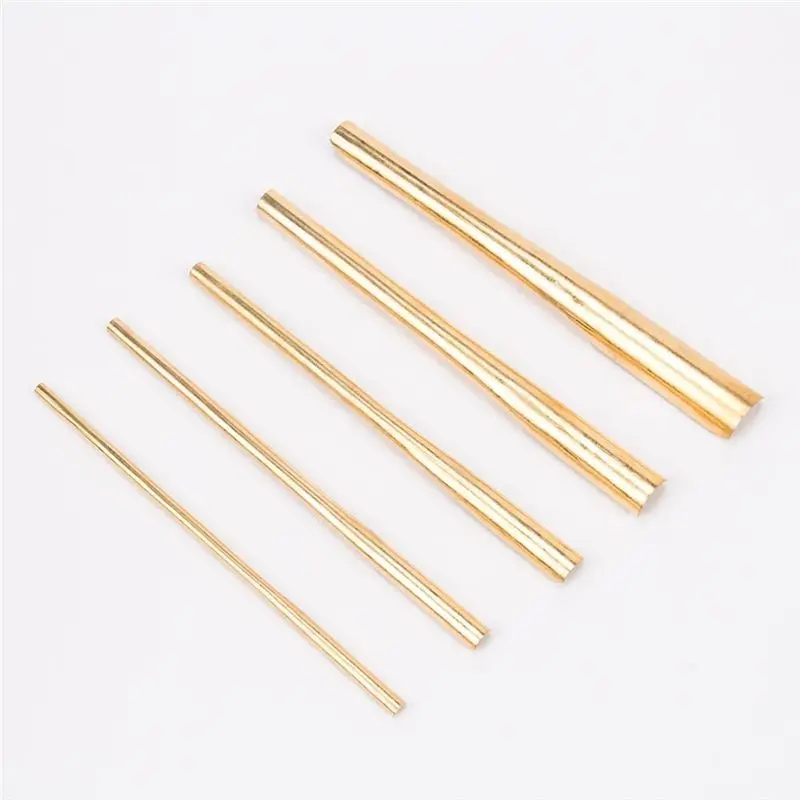 ABVC 5Pcs/Set Practical Brass Clay Hole Cutters Wear Resistant Punch Tools Slotting Sculpting Set For Pottery Carving view 2