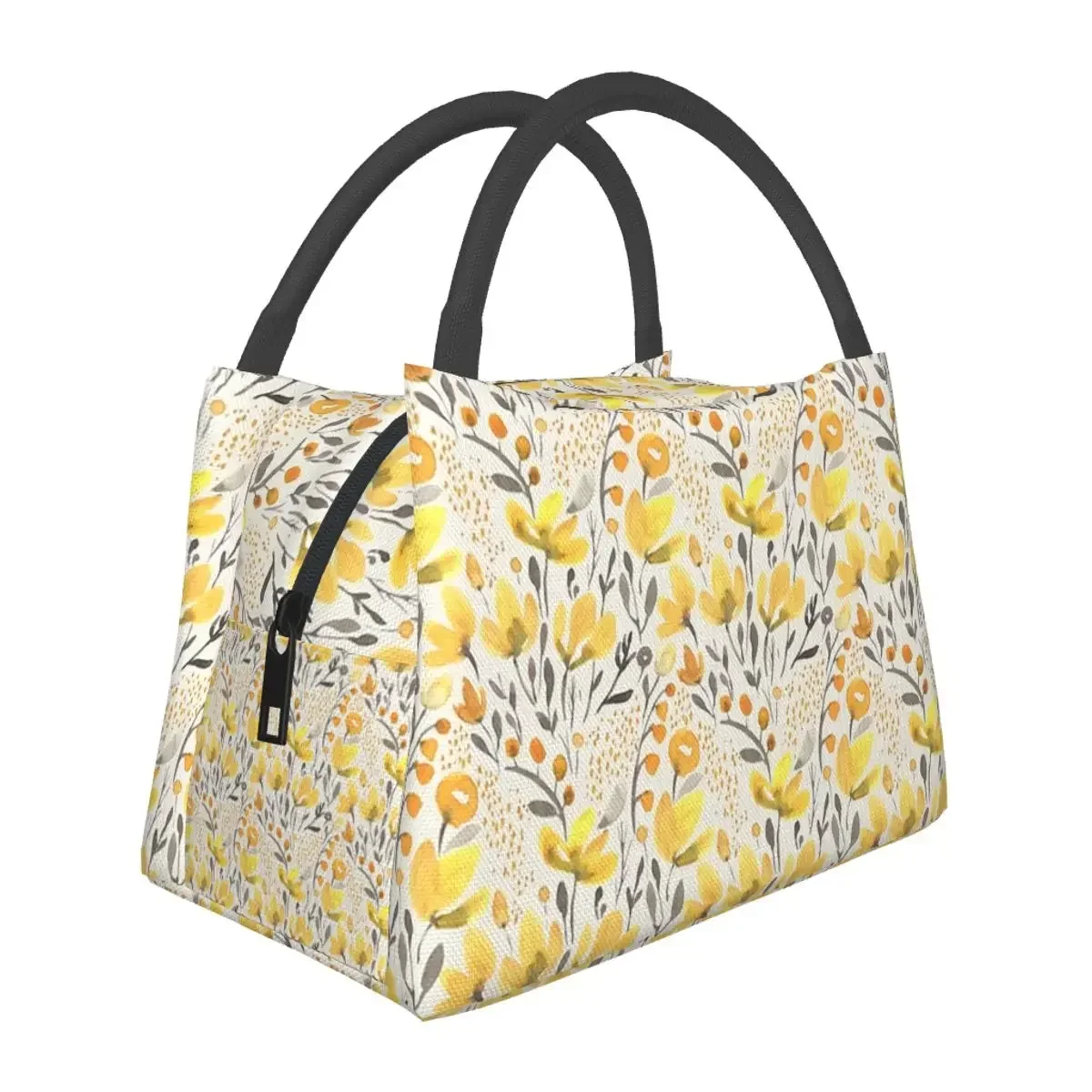 Yellow Field Lunch Bags Insulated Bento Box Waterproof Lunch Tote Picnic Bags Cooler Thermal Bag for Woman Children Travel