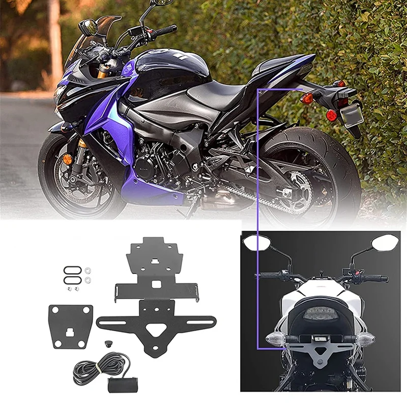 Motorcycle Fender Eliminator Rear License Plate Bracket Holder For Suzuki GSX-S1000 GSX-S1000F GSX-S750