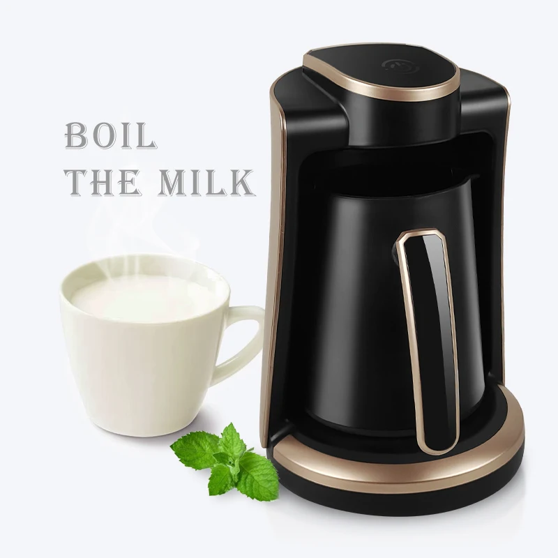 400W automatic cordless electric boil milk machine food grade breakfast moka turkish coffee maker