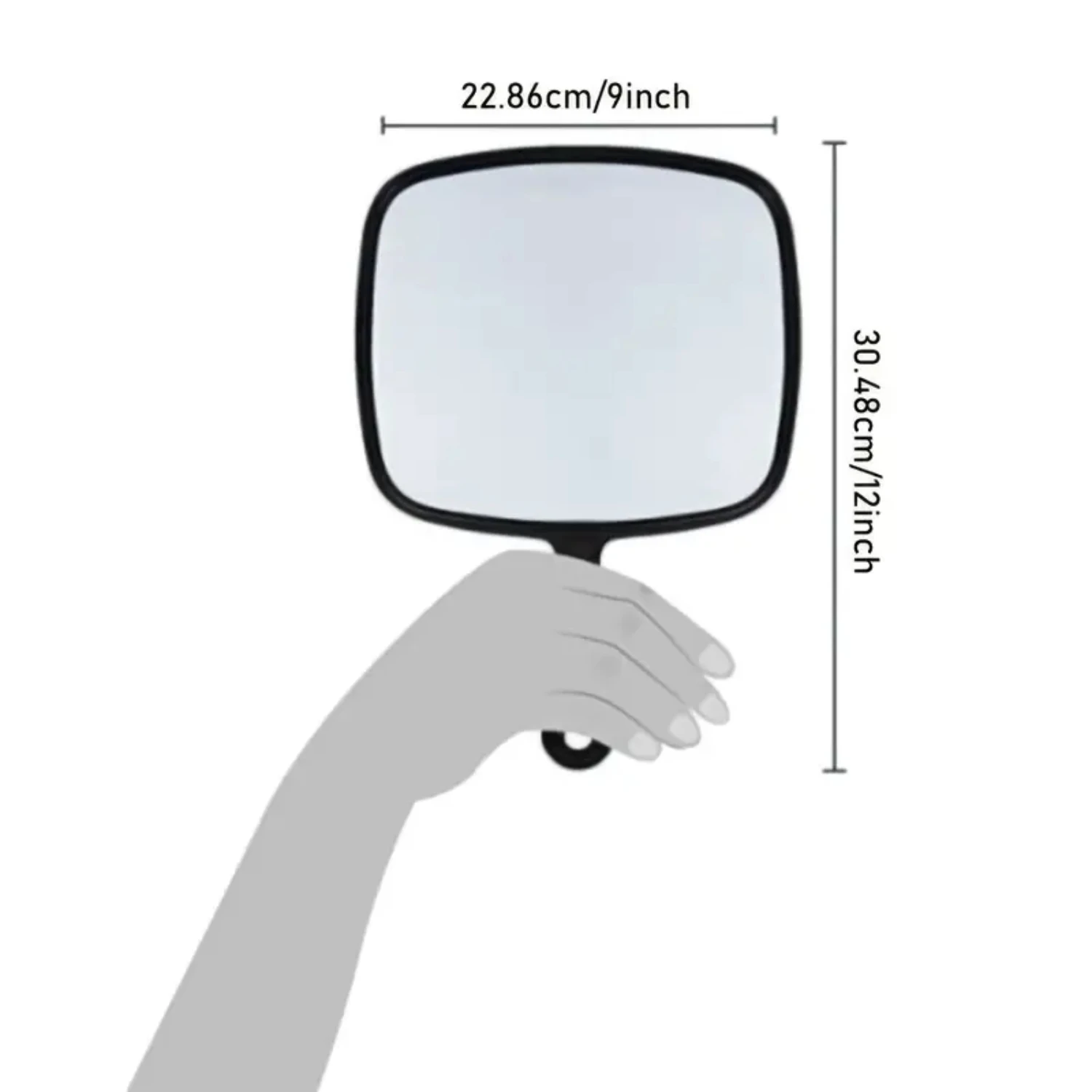 Large Distortion-Free Hand Mirror for Makeup with Portable Vanity - Multi-Purpose House Hand Mirror - 1 Pcs High-Quality Hand Ho