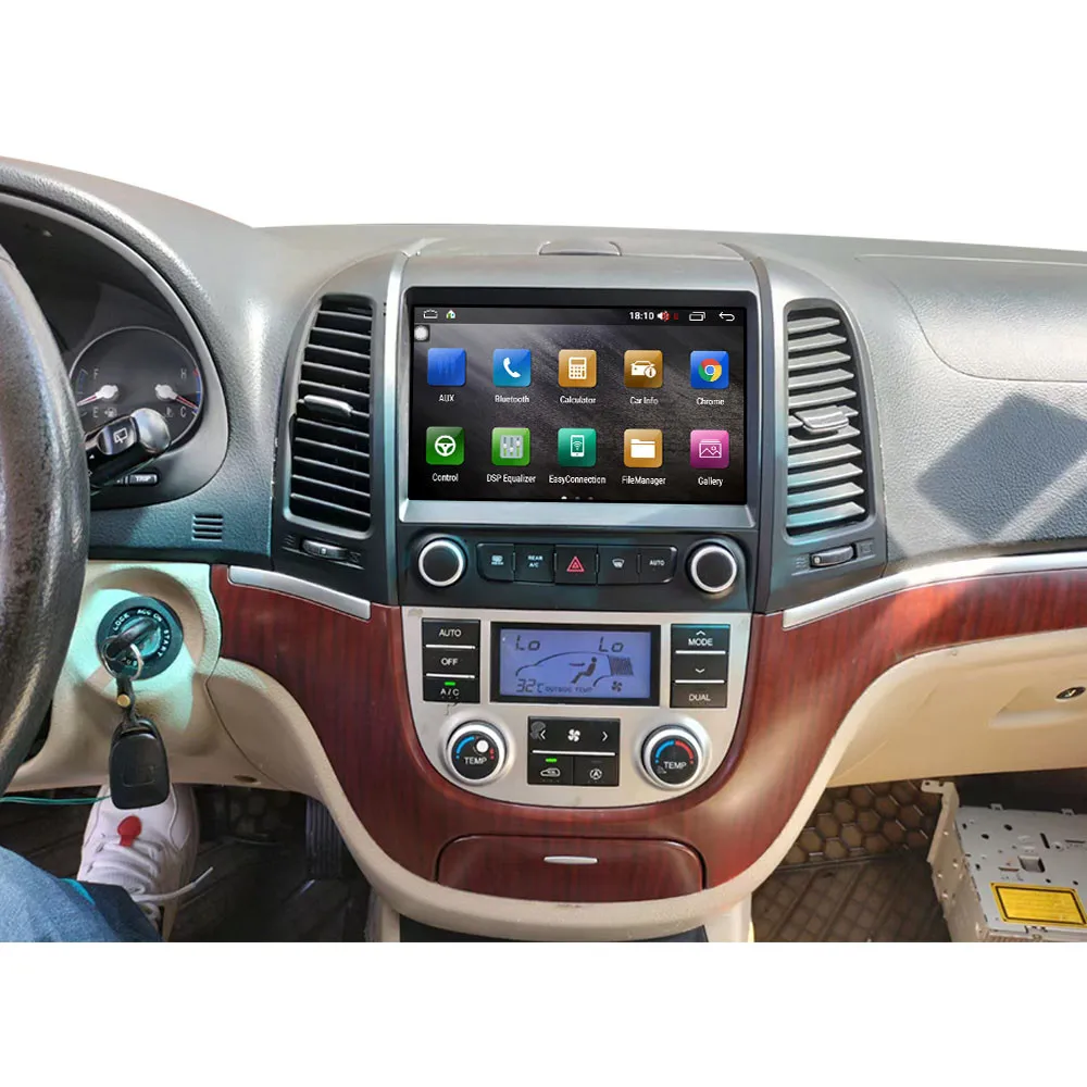 Для Hyundai Santafe 2006-2012 Android мультимедийный DVD-плеер Carplay GPS-навигация с сенсорным экраном автомобильный радиоприемник