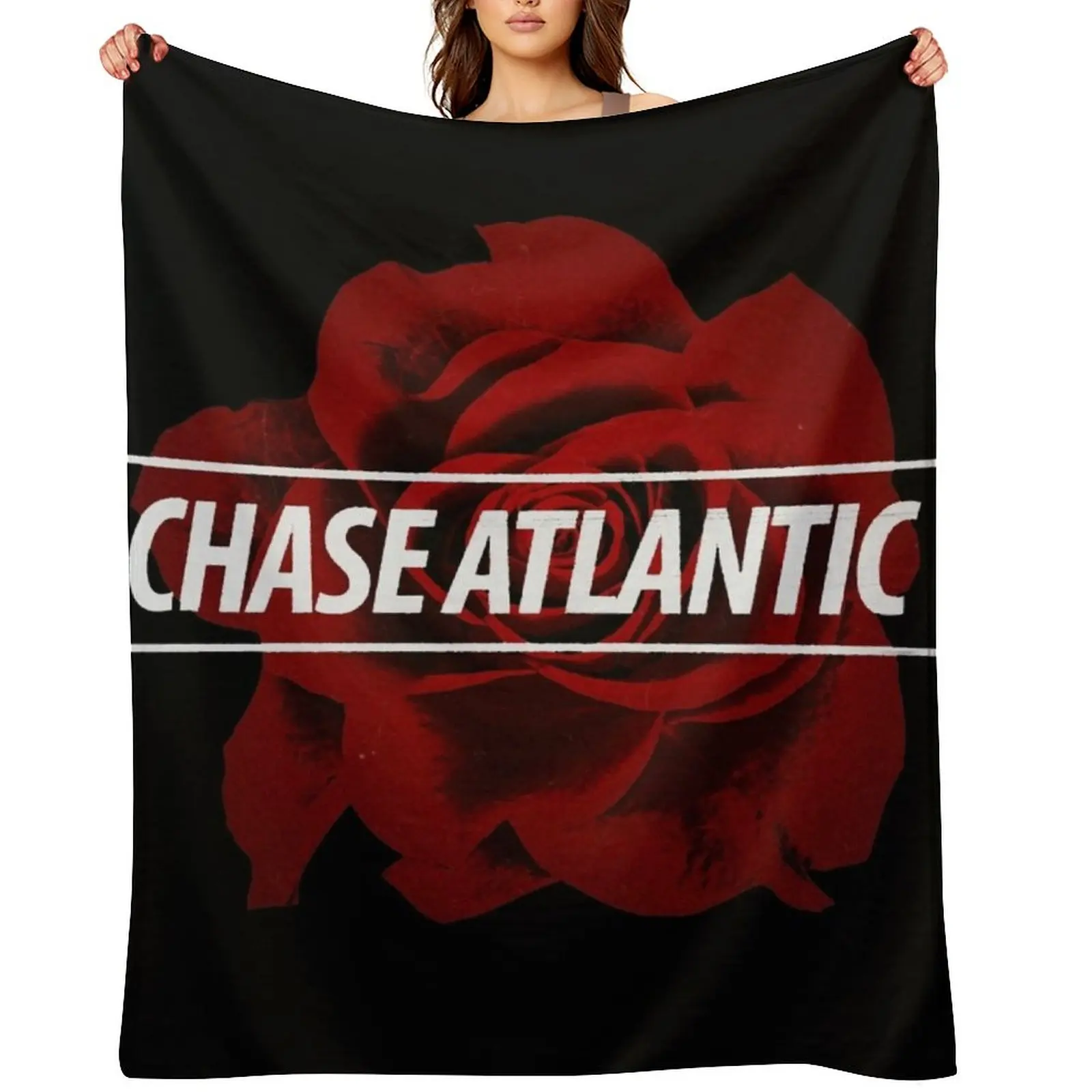 

Chase Atlantic Rose Logo Throw Blanket Furrys Blankets For Bed Single Cute Blankets