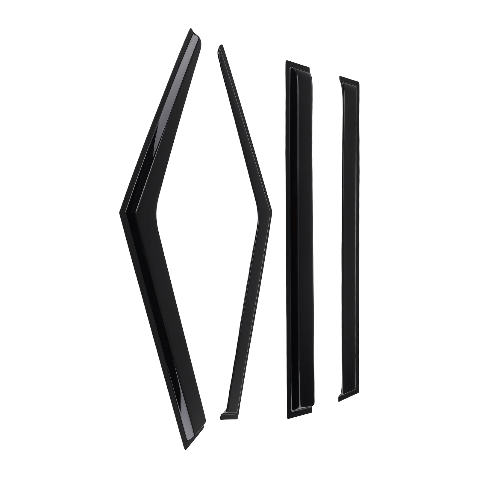 

Дефлекторы окон (ветровики) для Kia Soul 2014-2019, комплект из 4 шт., черные тонированные