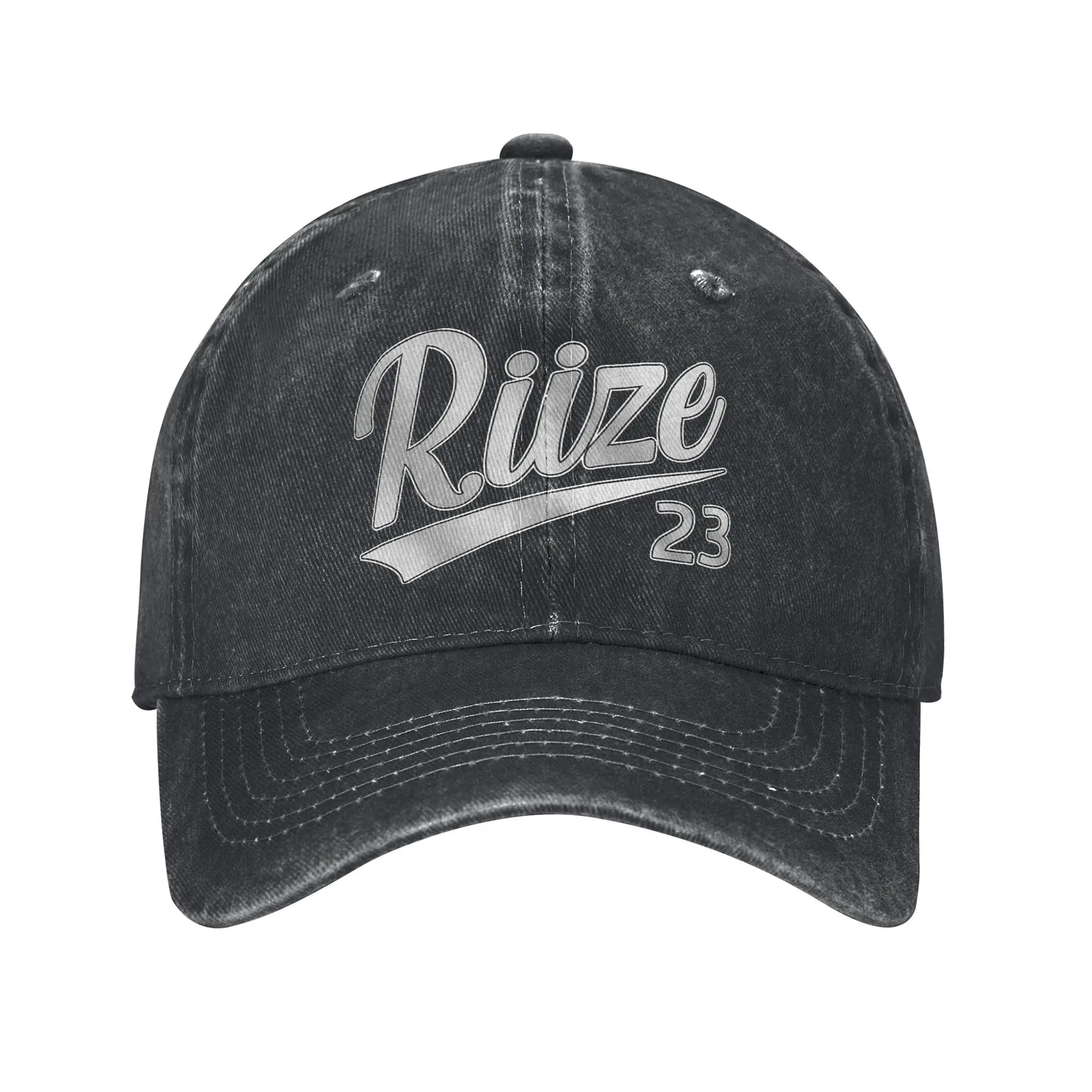 Vintage Riize Logo Baseball Cap Unisex Distressed Cotton Snapback Hat  Outdoor Activities Adjustable Fit Caps Hat