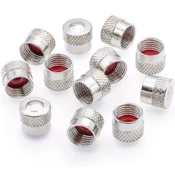 12Pcs Tire Valve Stem Caps, Premium Metal Brass Valve Stem Caps with Rubber Gasket,Tire Valve Dust Proof Covers