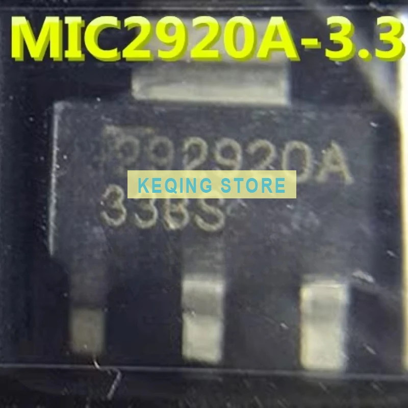 10PCS Used+Not NEW+Send after Measure  2920A33WS MIC2920A-3.3WS Linear Regulator SMD TO-223 Low Dropout Regulator