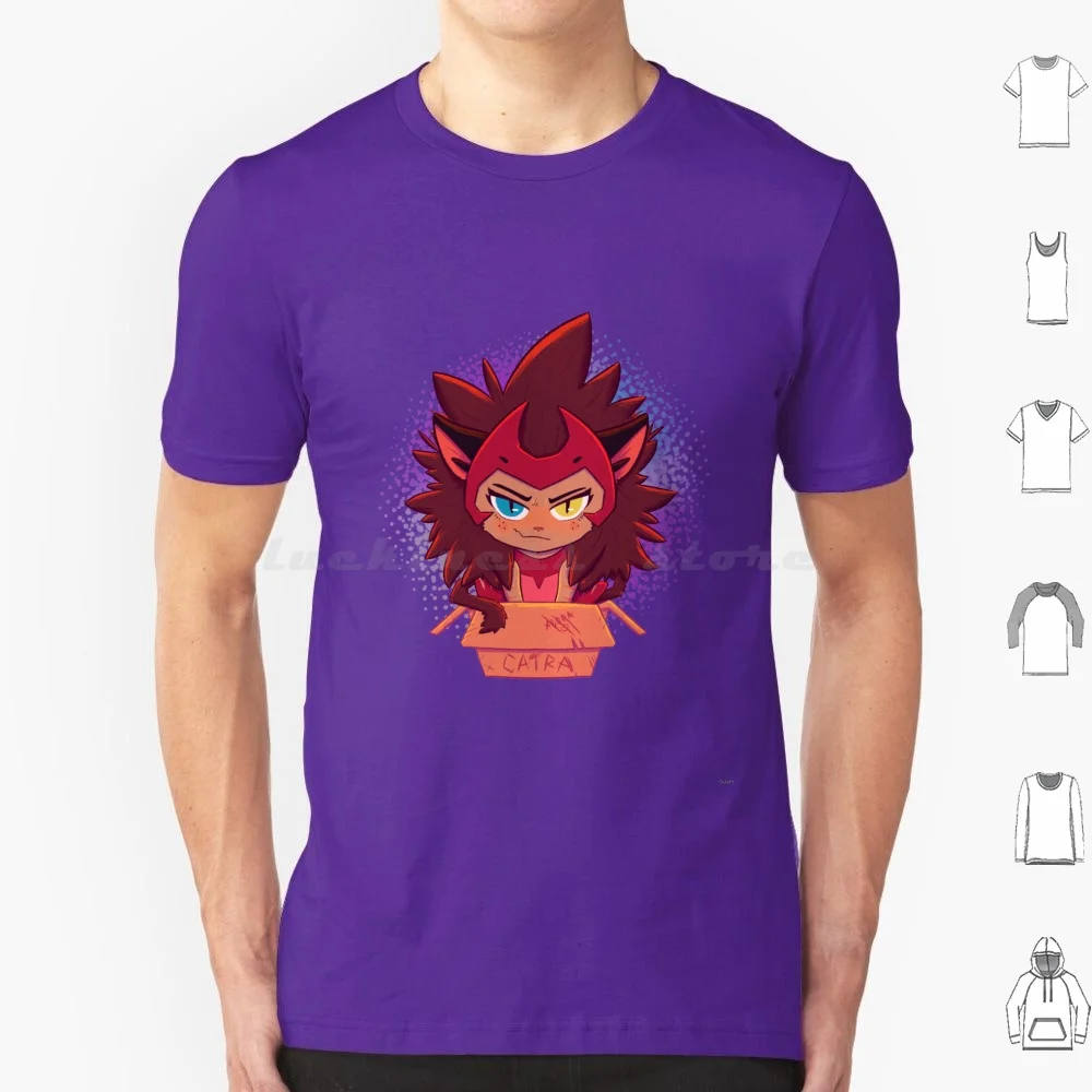 Catra Likes Boxes T Shirt Cotton Men Women Diy Print She Ra Shera Catra Catradora Adora Fanart Netflix Cute Cartoon