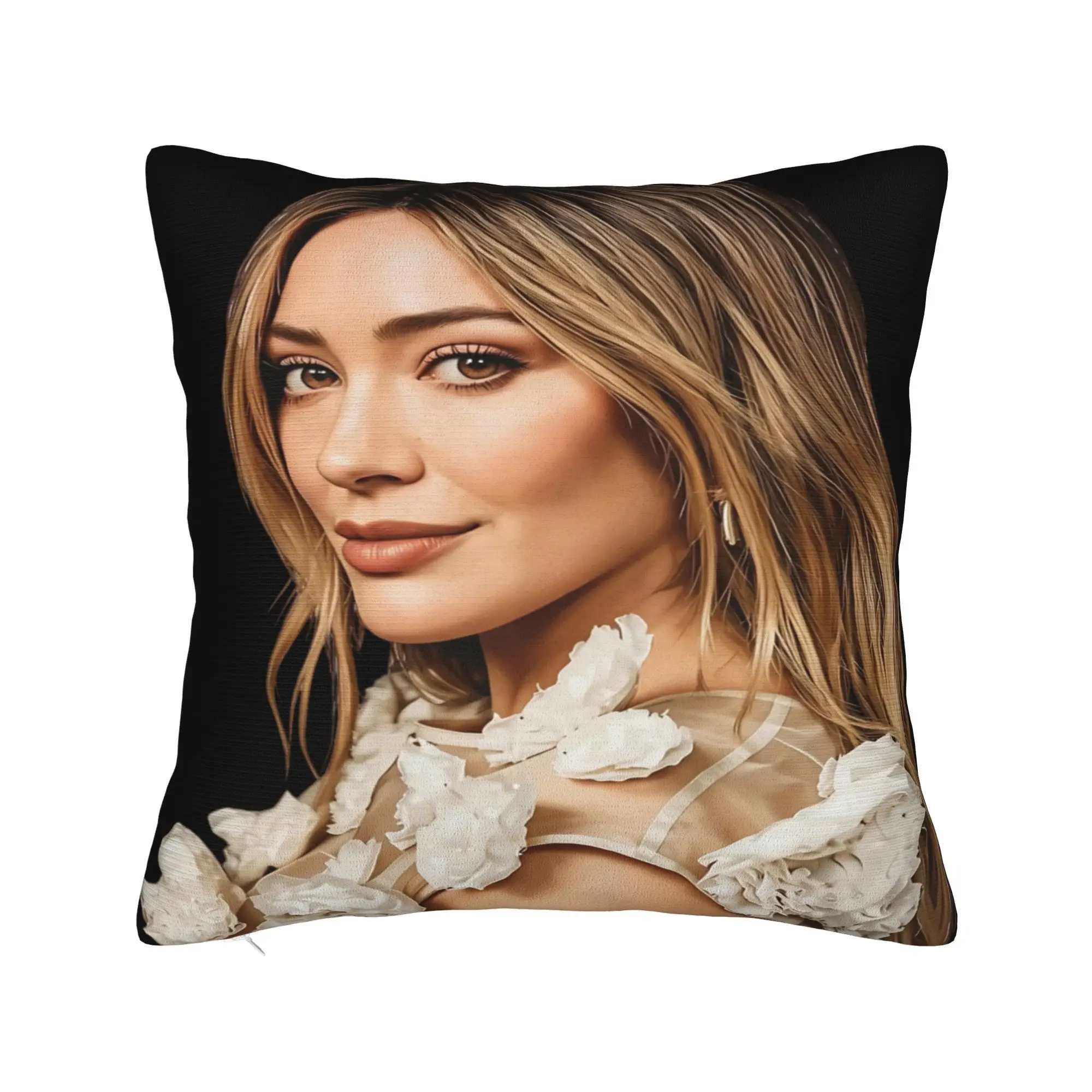 Pillow Case Hilary Duff Lucky Me Tour Soft  Pillow Cover For Sofa Bedroom Home Decor Morden Pillowcases