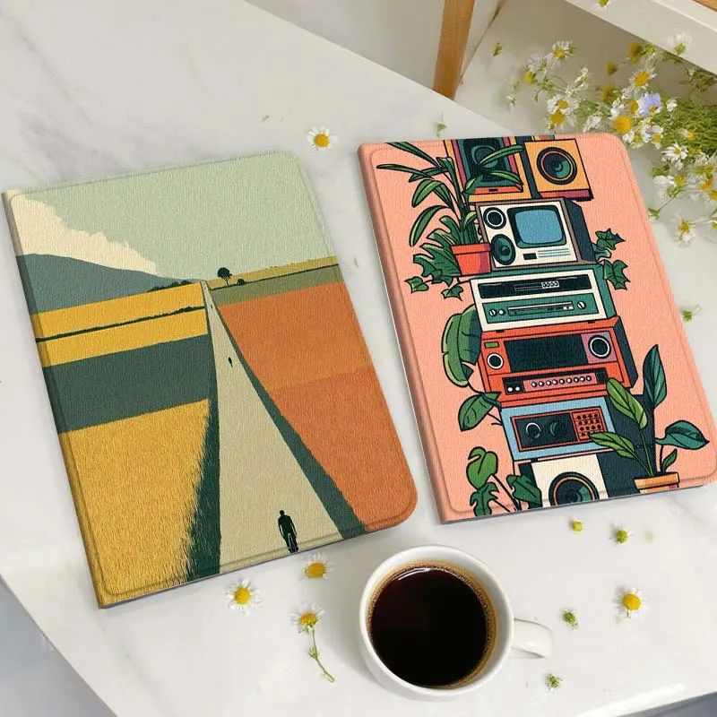 

Lonely Road Field Walk Gift Tablet Case For Huawei Honor MatePad MediaPad Air 5 6 7 11 V6 V7 V8 V9 X9 X8 T10 T10s C5e T5