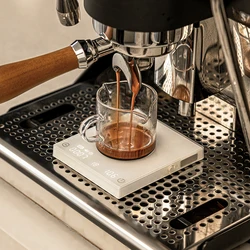 TIMEMORE Store Black Mirror Mini New Espresso Coffee Food Kitchen Scale White With Time USB Light Weight Digital Scale