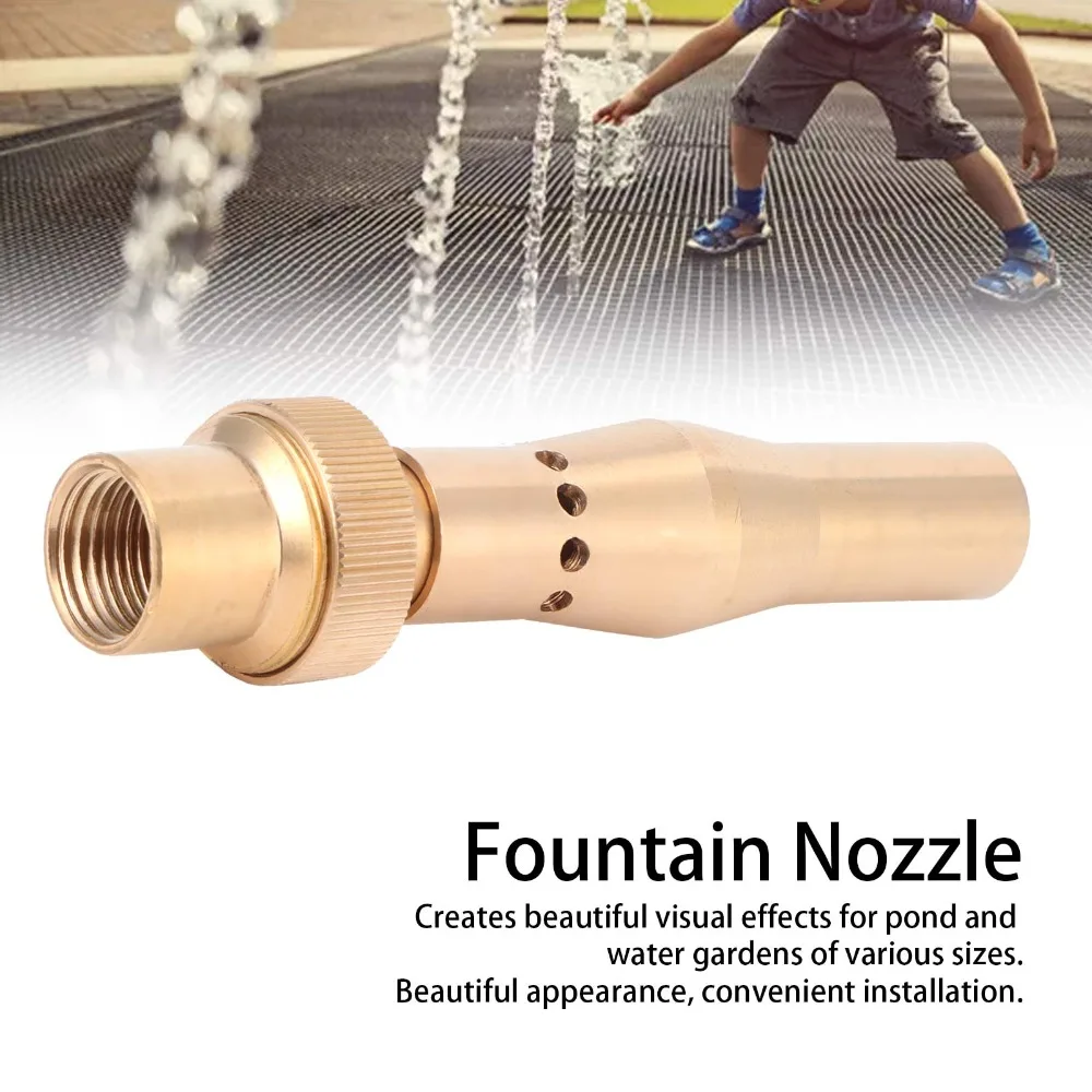 1/2 Inch DN15 Fountain Nozzle 3/4 Inch DN20 1 Inch DN25 Landscape Nozzle Easy Installation Brass Material Fountain Sprinkler