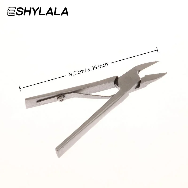 Cortador de unhas profissional grosso com corpo de aço inoxidável para cuidados com as unhas e remoção de unhas encravadas