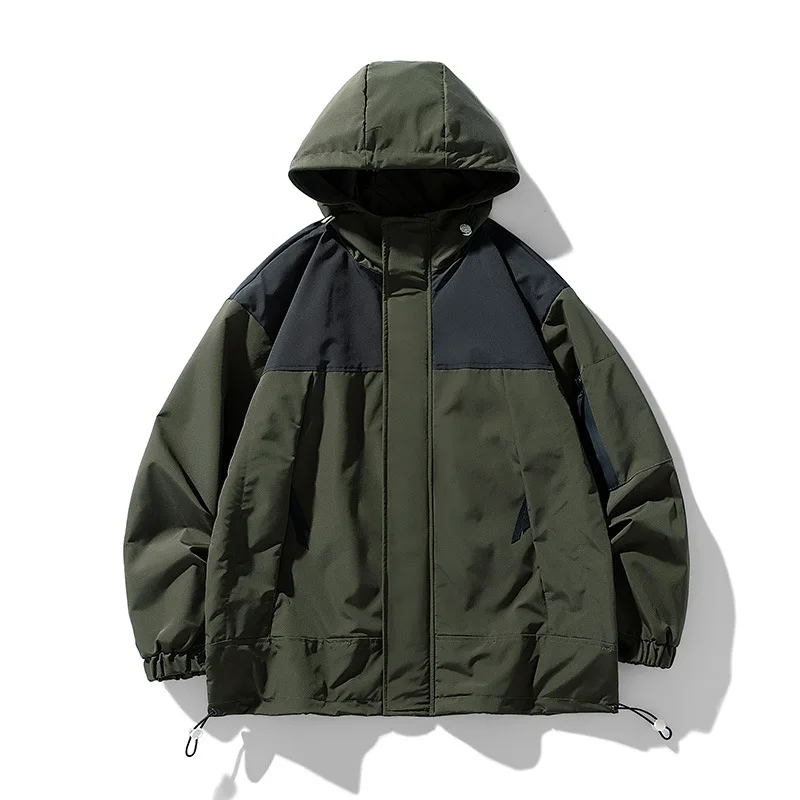 

Men's Autumn Hooded Outdoor Windproof Waterproof Sports Casual Jacket