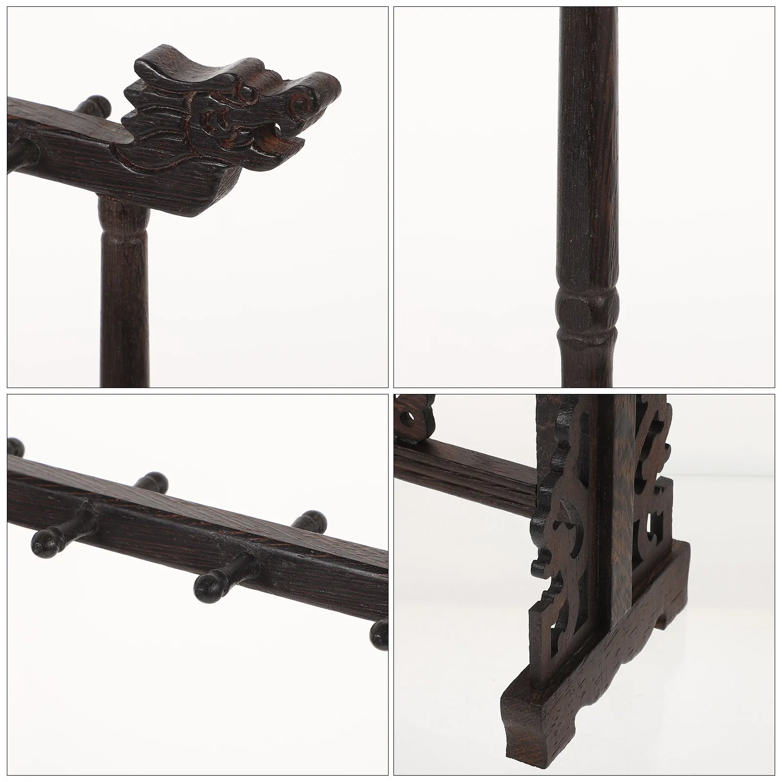 

Creative Wooden Calligraphy Brush Holder Stand for Brush Pen Ink Painting Storage Rack Desktop Organization Home Decoration