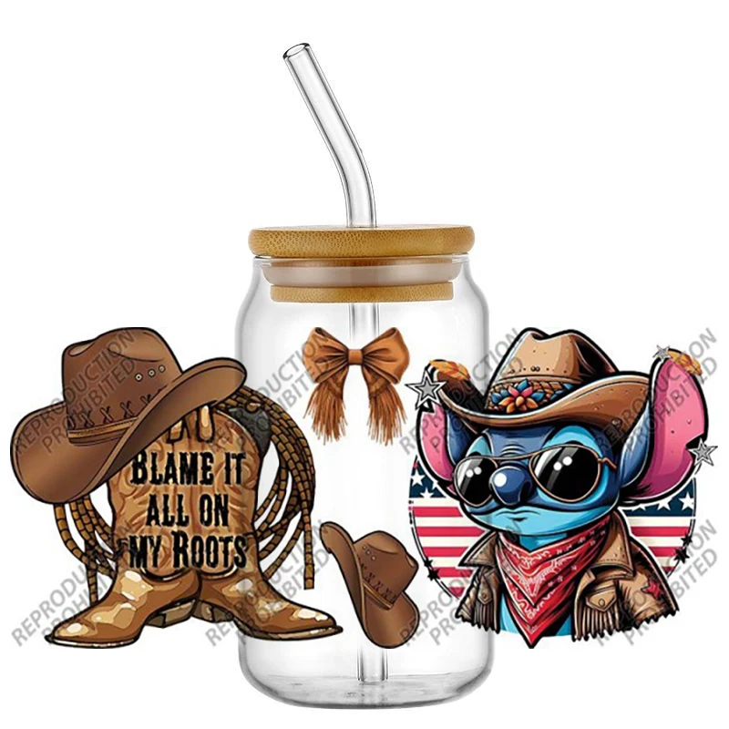 New Pattern For Classic Cartoon UV DTF Cup Wrap for 16oz Libbey DIY Decals Transfers 3D Sticker Wraps