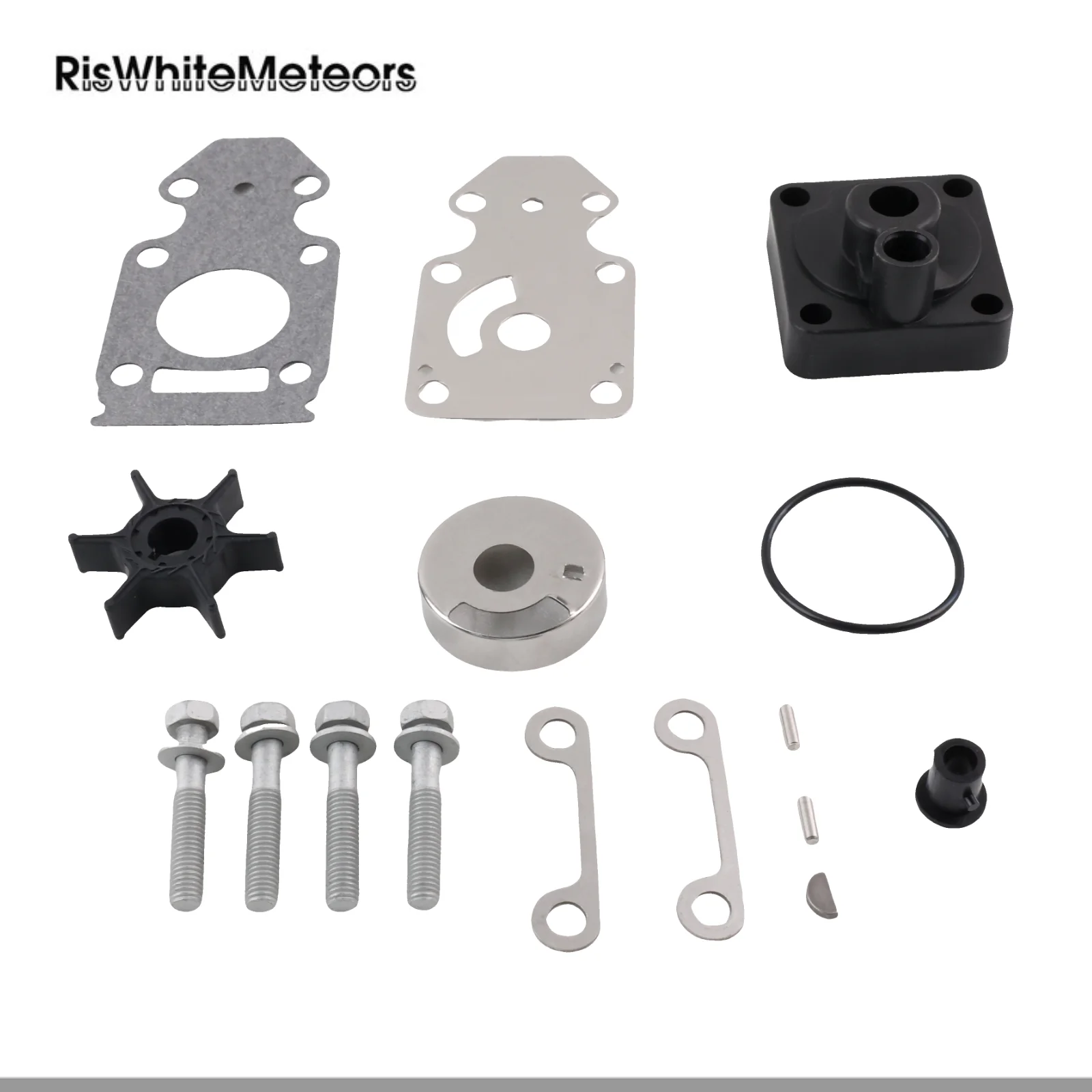 

RisWhiteMeteors 63V-W0078-00 63V-W0078-01 Water Pump Repair Kit Replacement for Yamaha Outboard 9.9HP 15HP