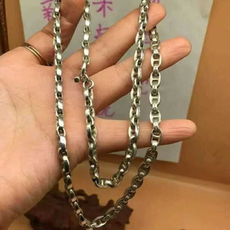 

Tibetan Silver bracelet to ward off evil luck drop magic pestle male female hand string men's and women's fashion jewelry gifts