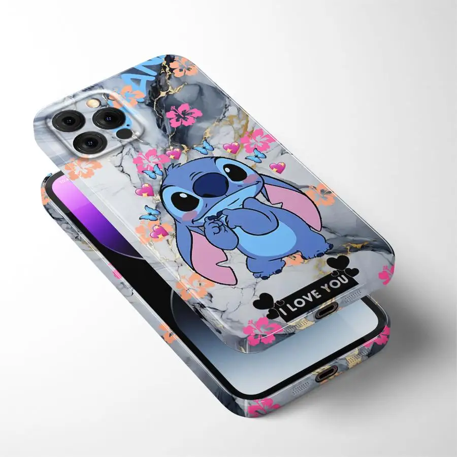 غرزة حافظة رخامية لطيفة لهاتف آيفون 12 × 16 برو ماكس 14 17 Air 11 XR 13 15 Plus غطاء هاتف صلب #4