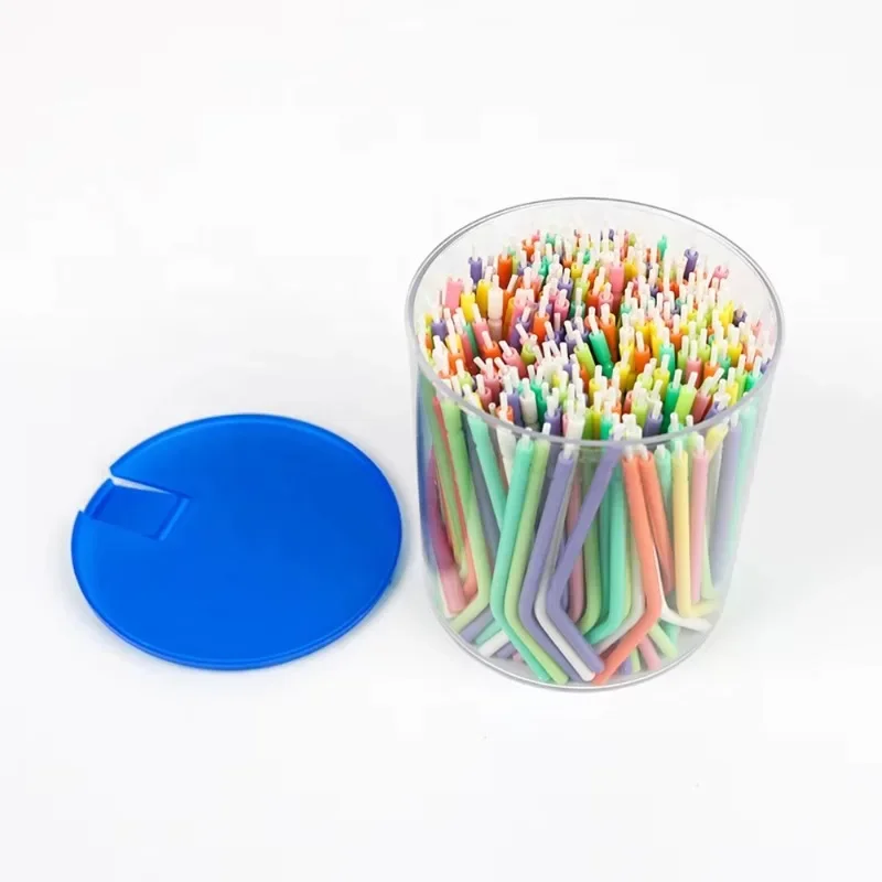 250Pcs/box Lab Disposable Rainbow 3 Way Air Water Spray Triple Syringe Tip s
