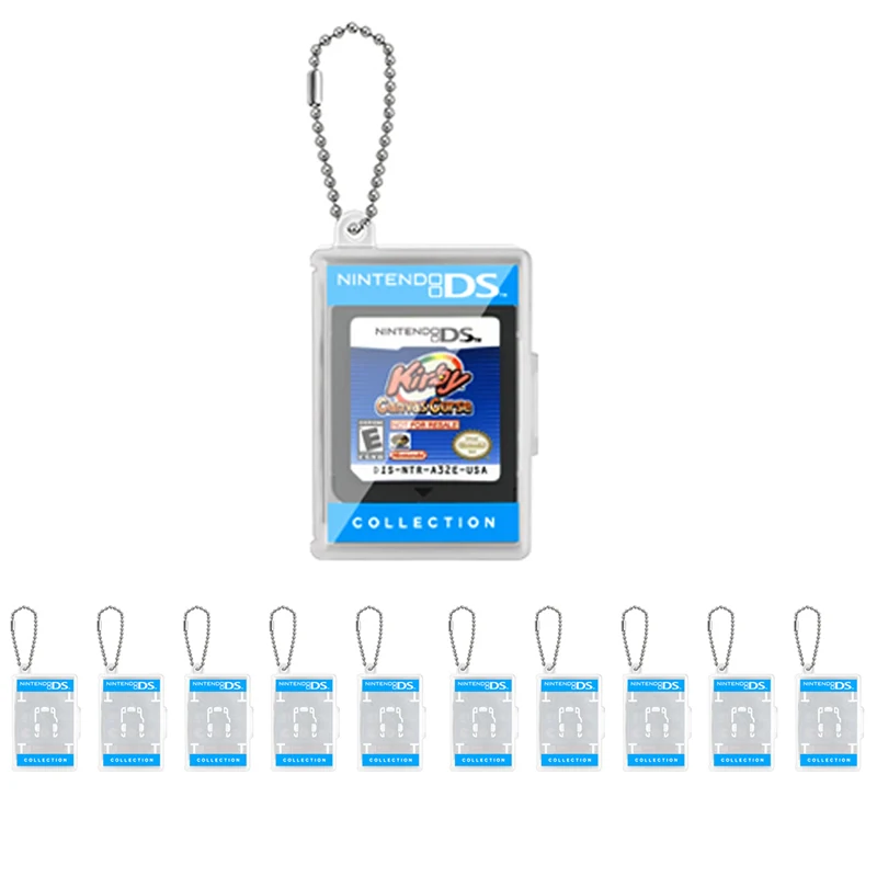 

10pcs/Lot DSi Card Case DS Mini Case Key chain Box Dedicated Card Pocket Portable Single Game Card Storage Holder Micro SD Card