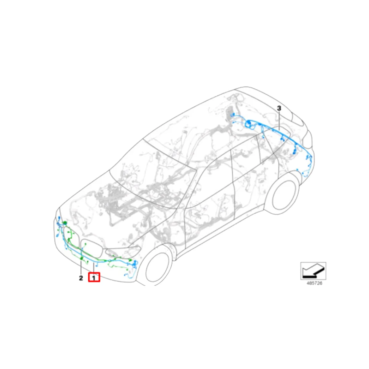 Car Front Bumper Harness Radar Wire Set 61126991959 for BMW X3 G01 G08 X4 G02 2017-2021 PDC Parking Aid