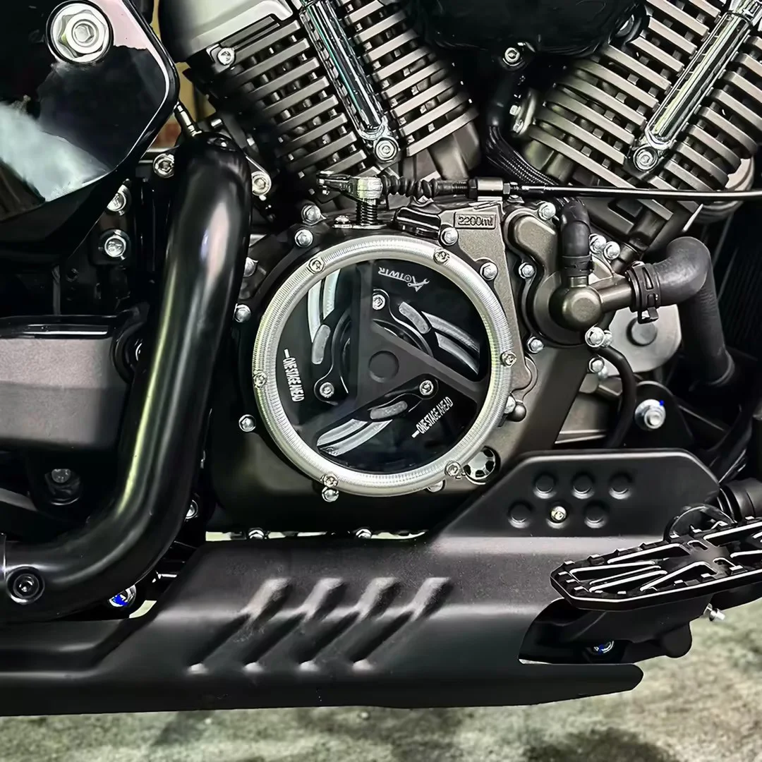 Modified Clear Clutch Housing Engine Side Guard Compatible with BENDA ROCK 250 Motorbike Upgrade Parts