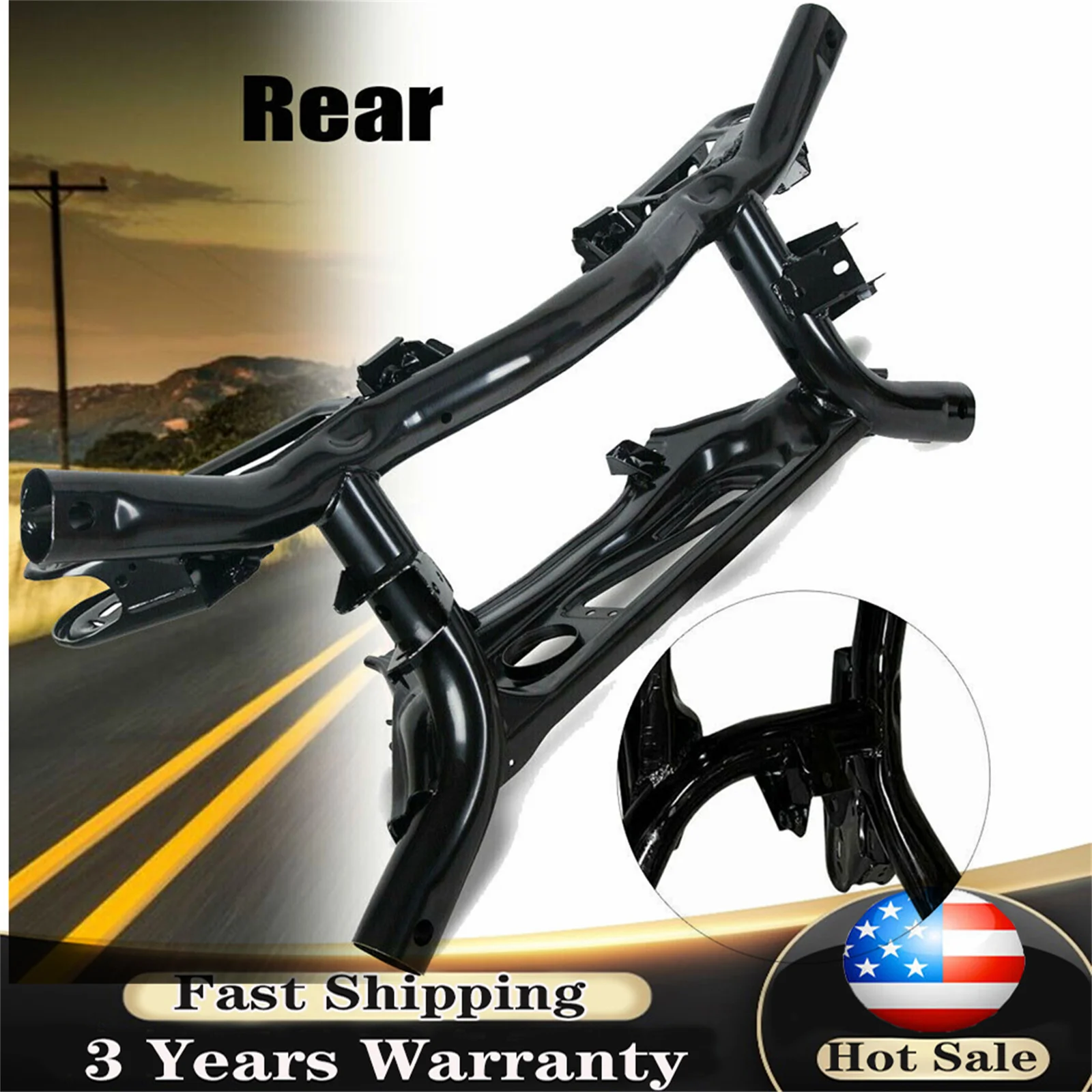 Rear Suspension Crossmember Subframe Cradle Fit for Jeep Compass Patriot 2007-2017 Dodge Caliber