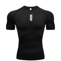 New Training Shirt Compression Man Shirt Breathable Summer Top Short Sleeve Gym T-shirt MMA Sport T-shirt Black Skinny Run shirt
