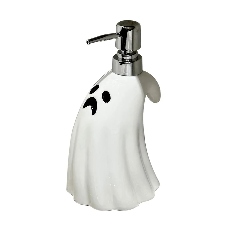 

【Top Picks】Halloween Ghost Soap Dispenser, Refillable Ghost Soap Dispenser For Bathroom, Bedroom, Kitchen