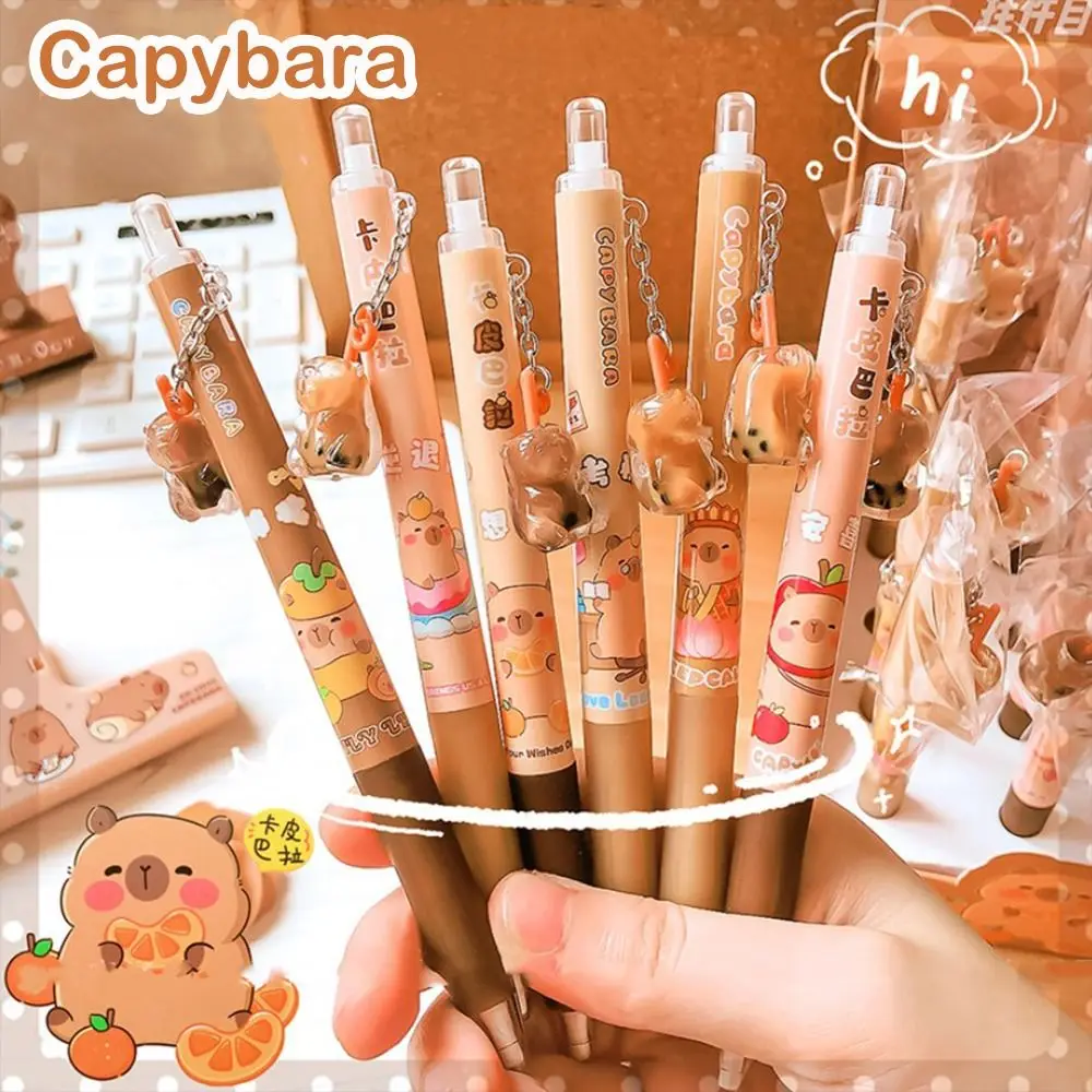 Cute Capybara Mechanical Pencil Aesthetic Cute Pendant Automatic Pencil Drawing Writing 0.5mm Propelling Pencil