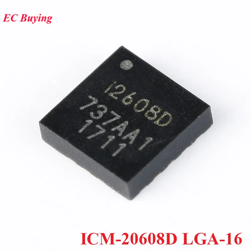 ICM-20608D LGA-16 ICM-20608 Six 6-axis MEMS Attitude Sensor Three 3-axis Gyroscope+3-axis Accelerometer Chip IC New Original