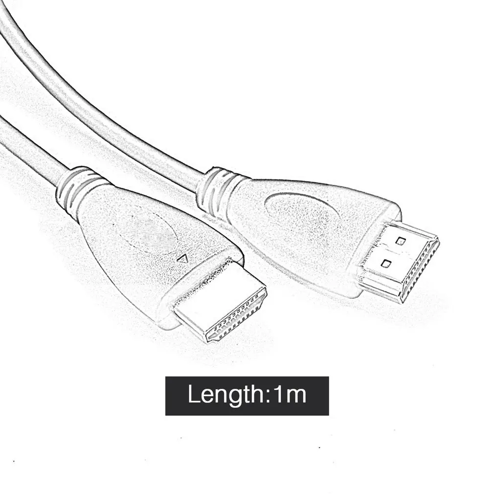 1m 1.5m HDMI-compatible Cable Video Cables 1.4 3D Cable For HDTV Splitter Switcher TV Ultra HD Connecting High Speed Cable