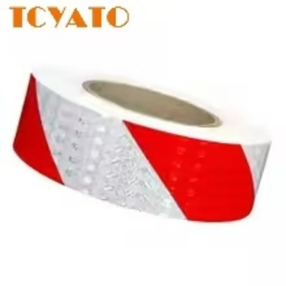 

TCYATO Shining Reflective Safety Warning Tape Self Adhesive Twill Printing Reflective Tape for PVC Reflective Car Accessories