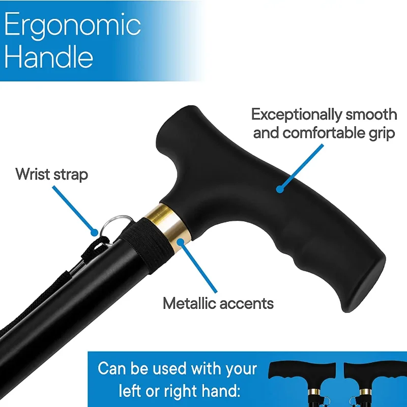 Foldable and Adjustable Trekking Pole for Hiking and Walking