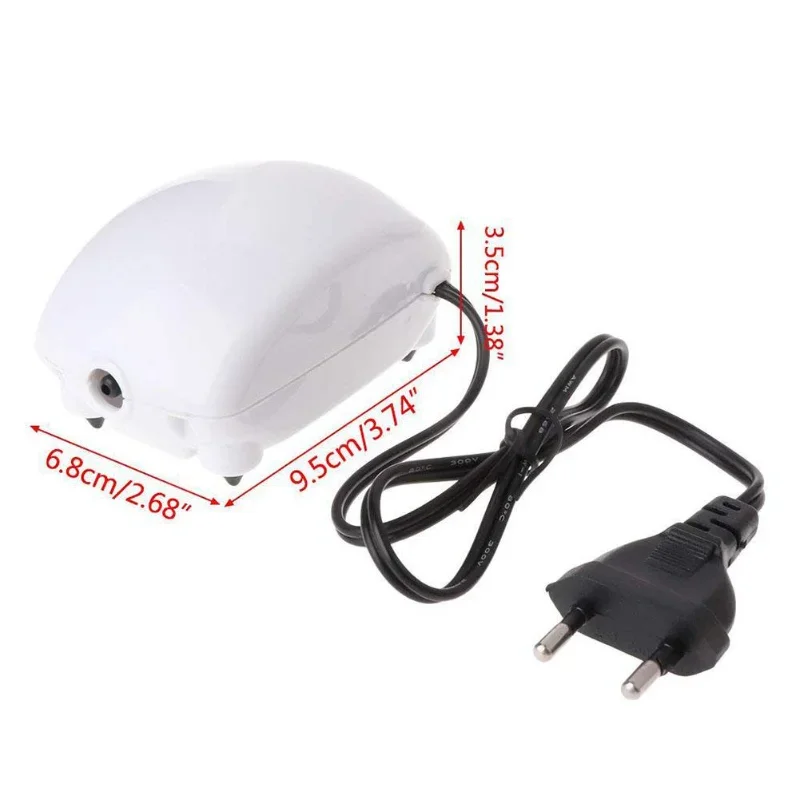 Plug Aquarium Air Pump Fish Tank Increasing Oxygen Soft Ultra Silent Hose Stone