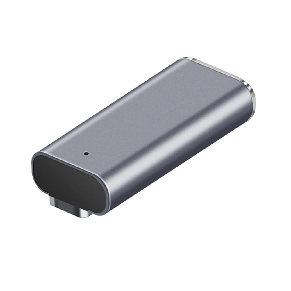 محول USB من النوع C أنثى إلى مغناطيسي PD مع مصباح مؤشر لملحقات Macbook Air/Pro Comnputer