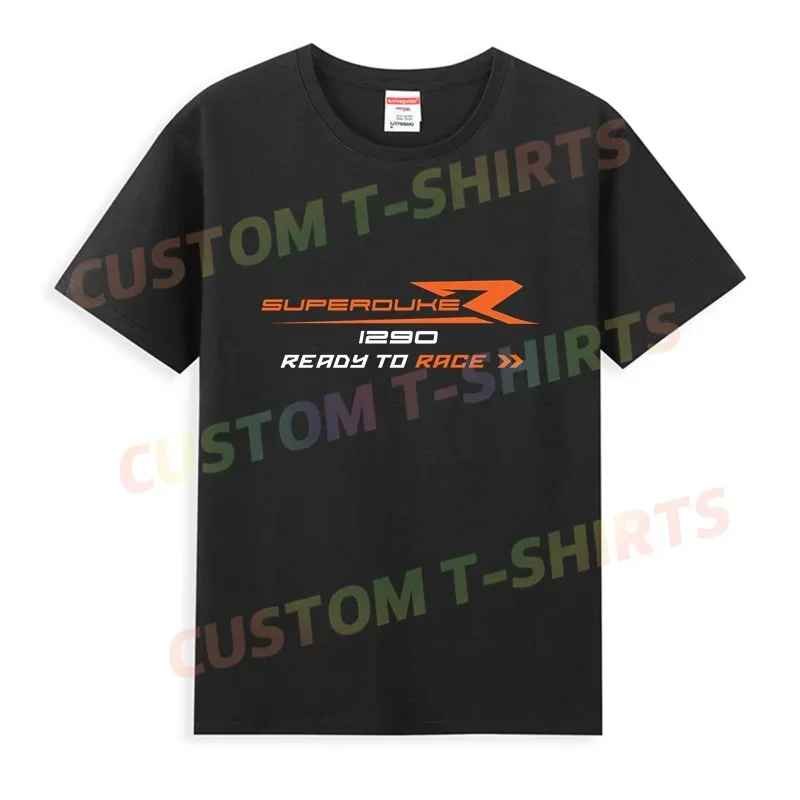 

2025 Hot Sale Summer 100% Cotton Black 1290 Super Duke R T Shirt Men Short Sleeves Cool Tee Hip Hop Streetwear T-shirt