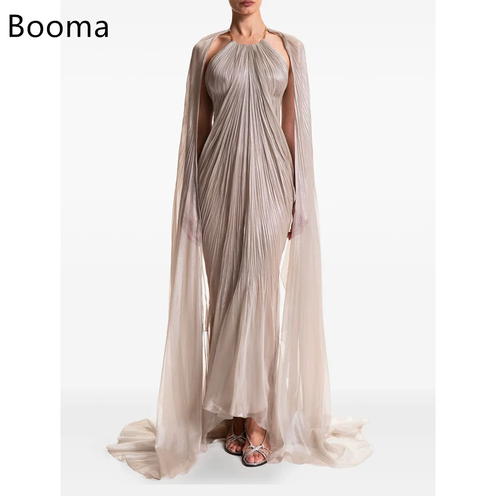 

Booma Simple Mermaid Sleeveless Long Dresses Formal Party Gowns for Women Pleat Shiny Prom Gown Customize 2025