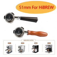 51MM Coffee Bottomless Portafilter For HiBREW H10 H11 H8A H5 Replacement Filter Basket Coffee Accessories Barista Tools