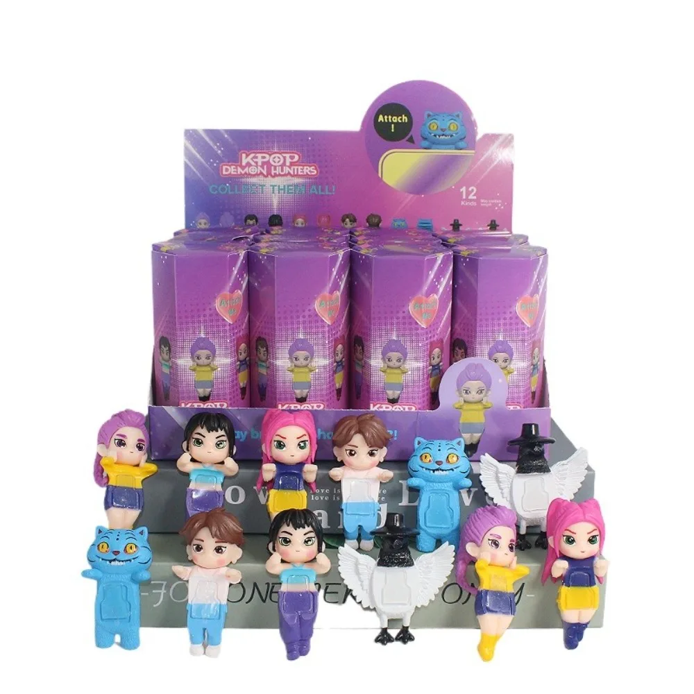 Koreaanse K Pop Demon Hunters Blind Box Huntrix Anime Figuur Kawaii Telefoon Ornament Mystery Surprise Bag Collectible Cadeau voor fans