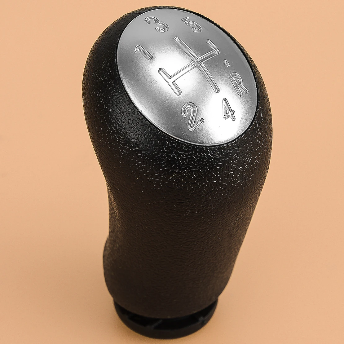 5 Speed Gear Shift Knob 8200379950 8200059575 8200059578 Fit For Renault Laguna 2 Dacia Dokker Duster Matte Silver Top Cover